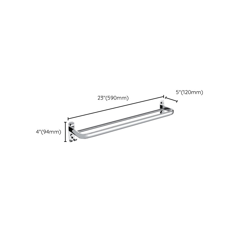 Chrome Modern Bathroom Hardware Set Stainless Steel Towel Hook/Towel Rail & Bathroom Shelf