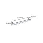 Chrome Modern Bathroom Hardware Set Stainless Steel Towel Hook/Towel Rail & Bathroom Shelf