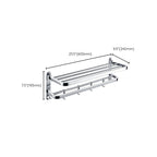 Chrome Modern Bathroom Hardware Set Stainless Steel Towel Hook/Towel Rail & Bathroom Shelf