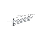 Chrome Modern Bathroom Hardware Set Stainless Steel Towel Hook/Towel Rail & Bathroom Shelf