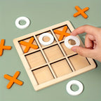 Wooden Tic Tac Toe Kids Puzzle Game