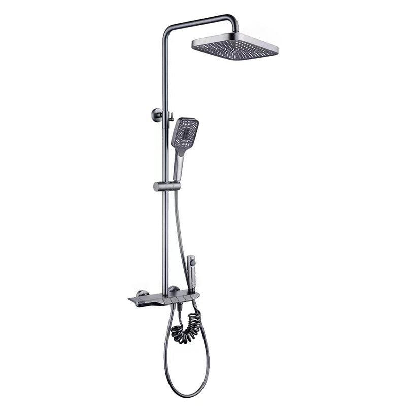 Modern adjustable water flow shower faucet shower arm shower system on the wall