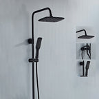 Modern adjustable water flow shower faucet shower arm shower system on the wall