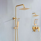 Modern adjustable water flow shower faucet shower arm shower system on the wall