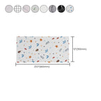 Modern rectangular Peel and Stick backsplash tile PVC wallpaper