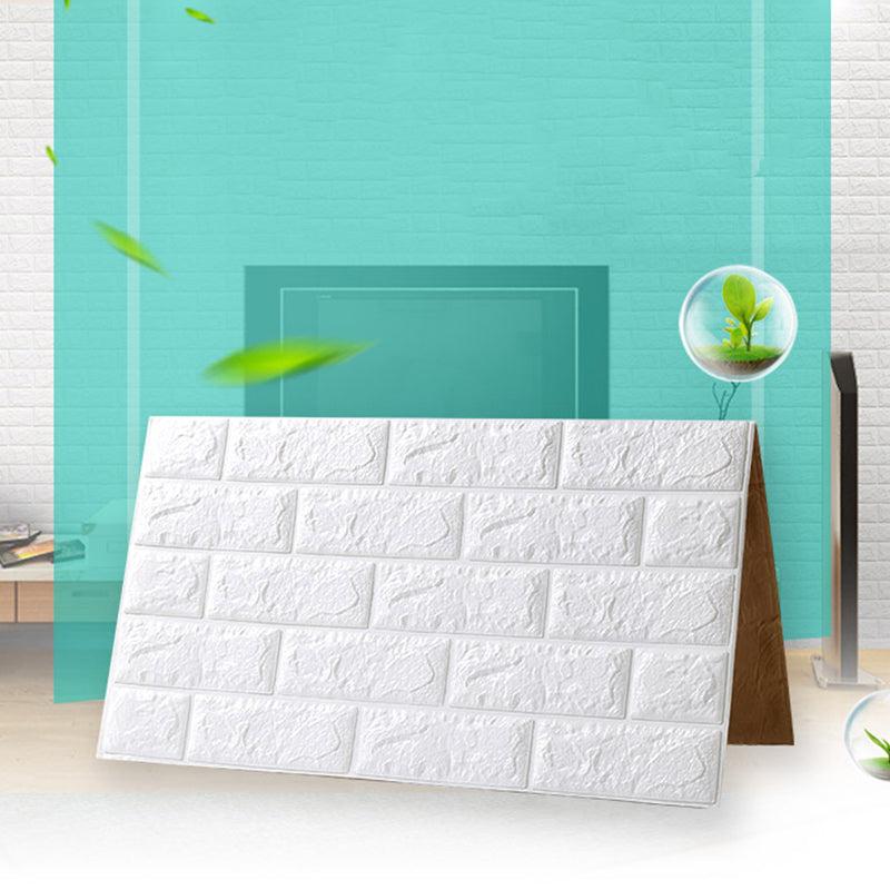 Modern Wall Tile PVC 3D Embossing Self-Adhesive Waterproof Interior Wall Panel