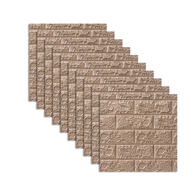 Modern Wall Tile PVC 3D Embossing Self-Adhesive Waterproof Interior Wall Panel