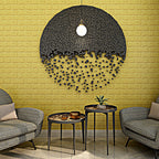Modern Wall Tile PVC 3D Embossing Self-Adhesive Waterproof Interior Wall Panel