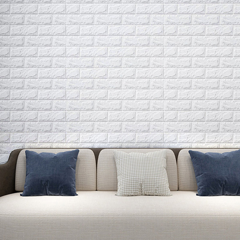 Modern Wall Tile PVC 3D Embossing Self-Adhesive Waterproof Interior Wall Panel