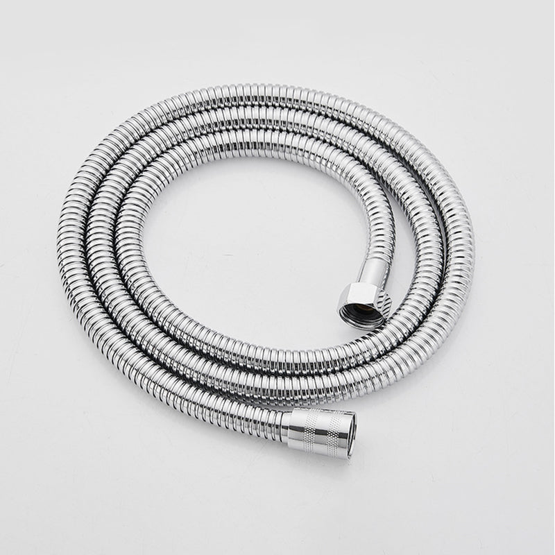 Silver Square Fixed Shower Head Modern Style Wall Mounted Shower Head