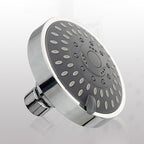 Silver Round Fixed Shower Head Modern Style Wall Mount Shower Head