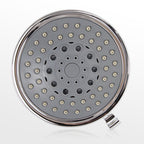 Silver Round Fixed Shower Head Modern Style Wall Mount Shower Head