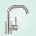 Swivel Bathroom Faucet Contemporary Design Vessel Faucet with Stainless Steel