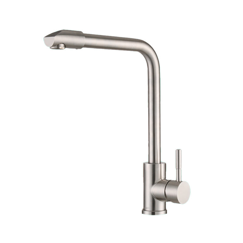 Swivel Bathroom Faucet Contemporary Design Vessel Faucet with Stainless Steel