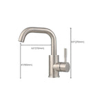 Swivel Bathroom Faucet Contemporary Design Vessel Faucet with Stainless Steel