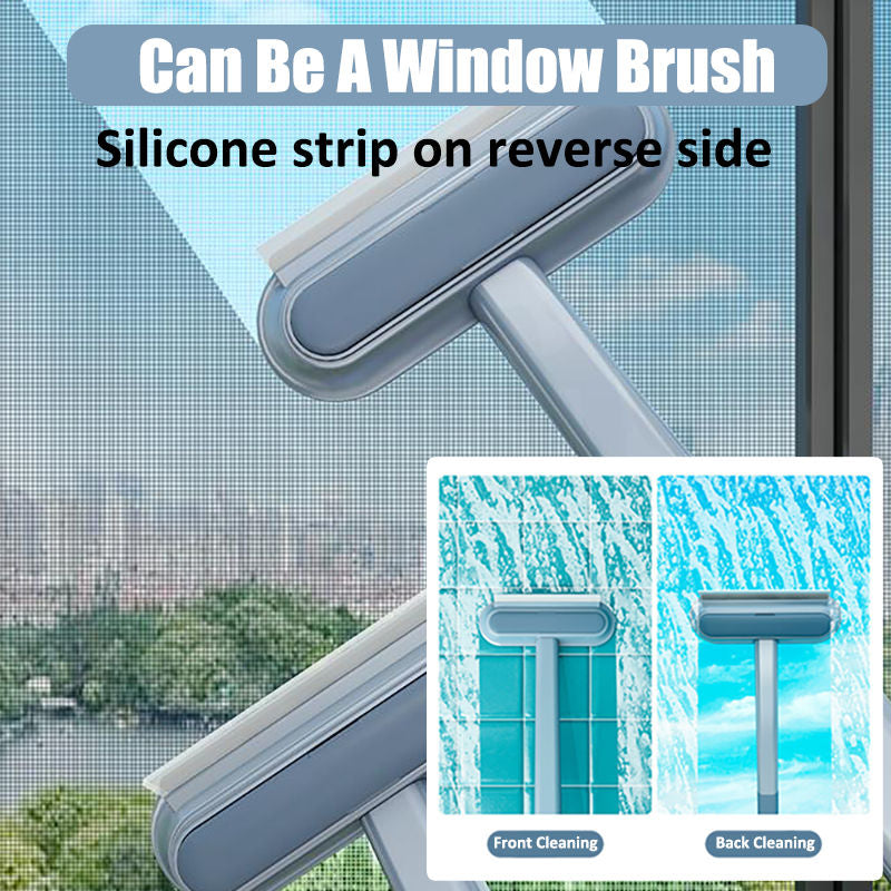 Double-sided Window Screen Cleaning Brush Glass Wiper, Multi-function Pet Hair Lint Remover