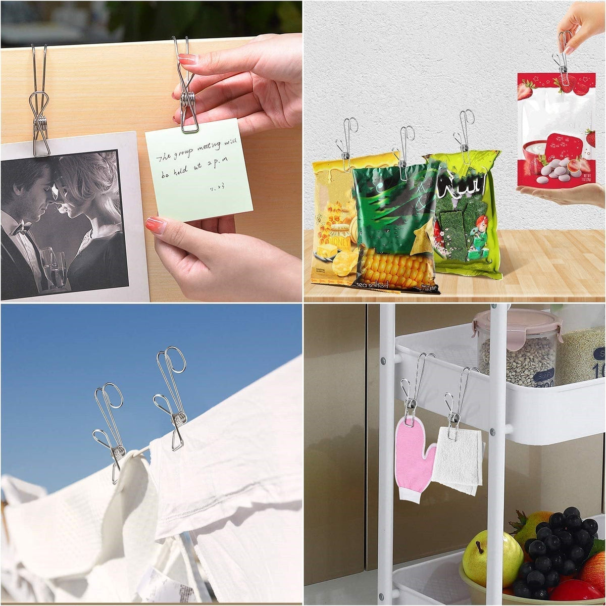 Stainless Steel Hanging Clip with Hook