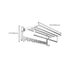 Chrome/Black Classic Bathroom Accessory Set Modern Bath Shelf/Towel Bar & Paper Holder