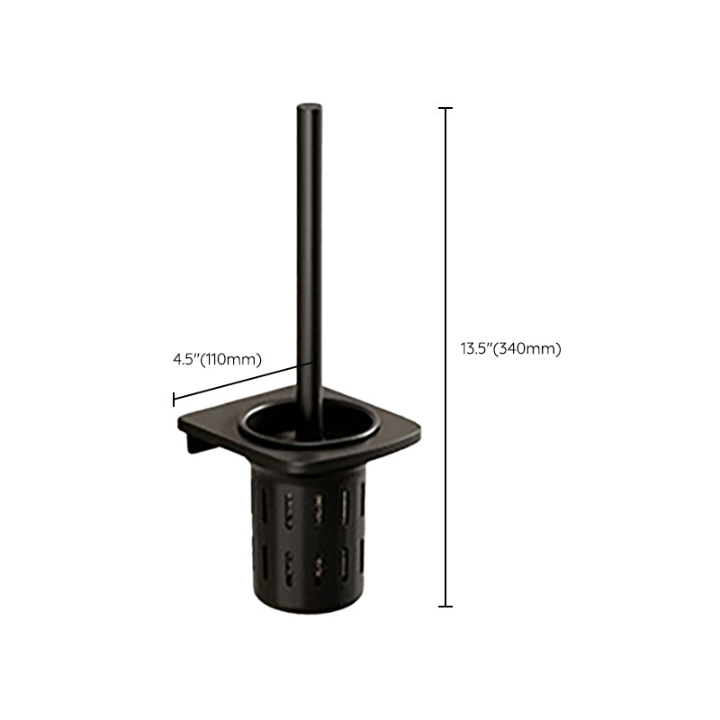 Chrome/Black Classic Bathroom Accessory Set Modern Bath Shelf/Towel Bar & Paper Holder