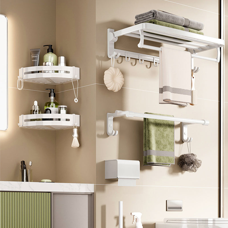 Modern Bathroom Hardware Set Towel Bar White Bath Shelf Bathroom Hardware Set