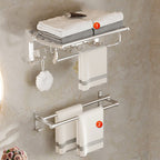 Modern Polished Chrome Bathroom Accessories Set Bath Shelf/Towel Holder/Paper Holder included