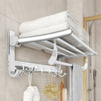 Modern Polished Chrome Bathroom Accessories Set Bath Shelf/Towel Holder/Paper Holder included