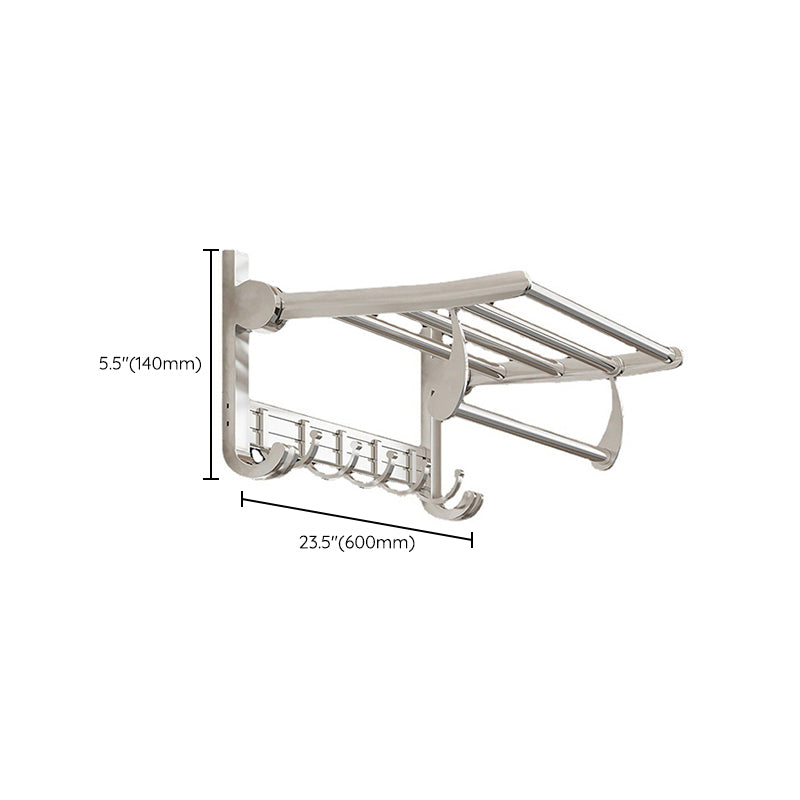 Modern Polished Chrome Bathroom Accessories Set Bath Shelf/Towel Holder/Paper Holder included