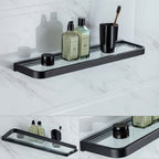 Modern Classic Bathroom Accessories Set in Stainless Steel Matte Black Bathrobe Hook/Towel Ring Bar