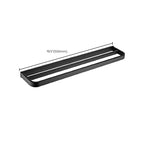Modern Classic Bathroom Accessories Set in Stainless Steel Matte Black Bathrobe Hook/Towel Ring Bar