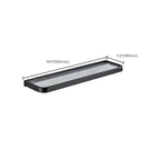 Modern Classic Bathroom Accessories Set in Stainless Steel Matte Black Bathrobe Hook/Towel Ring Bar