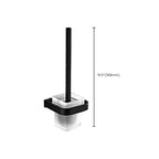 Modern Classic Bathroom Accessories Set in Stainless Steel Matte Black Bathrobe Hook/Towel Ring Bar