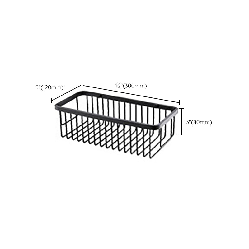 Modern Classic Bathroom Accessories Set in Stainless Steel Matte Black Bathrobe Hook/Towel Ring Bar