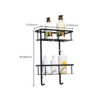 Modern Classic Bathroom Accessories Set in Stainless Steel Matte Black Bathrobe Hook/Towel Ring Bar