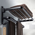 Modern Bathroom Accessories Set Towel Holder Black Soap Dish Bath Accessories Set