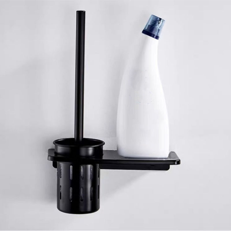 Modern Bathroom Accessories Set Towel Holder Black Soap Dish Bath Accessories Set
