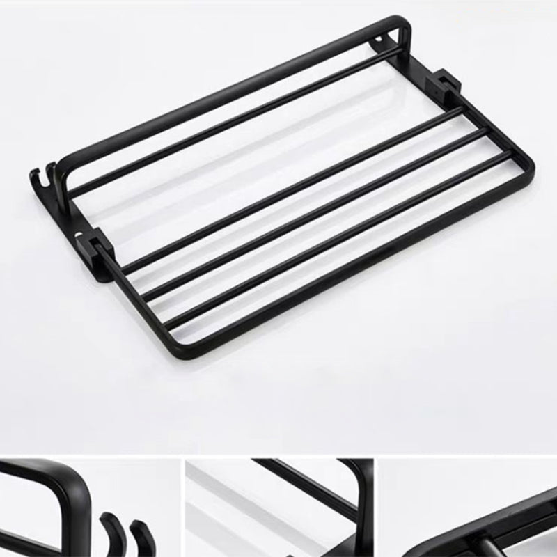 Modern Bathroom Accessories Set Towel Holder Black Soap Dish Bath Accessories Set