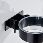 Modern Bathroom Accessories Set Towel Holder Black Soap Dish Bath Accessories Set