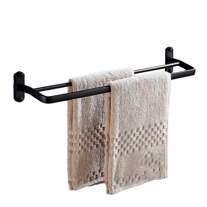 Modern Bathroom Accessories Set Towel Holder Black Soap Dish Bath Accessories Set