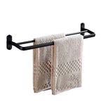 Modern Bathroom Accessories Set Towel Holder Black Soap Dish Bath Accessories Set