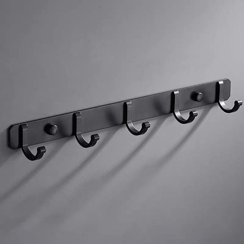 Modern Bathroom Accessories Set Towel Holder Black Soap Dish Bath Accessories Set