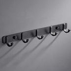 Modern Bathroom Accessories Set Towel Holder Black Soap Dish Bath Accessories Set
