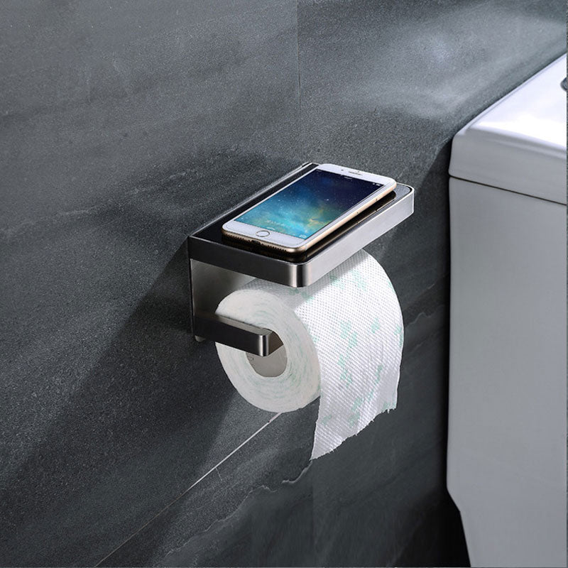 Polished Chrome Modern Bathroom Accessory Set made of Stainless Steel Towel Holder/Soap Dish
