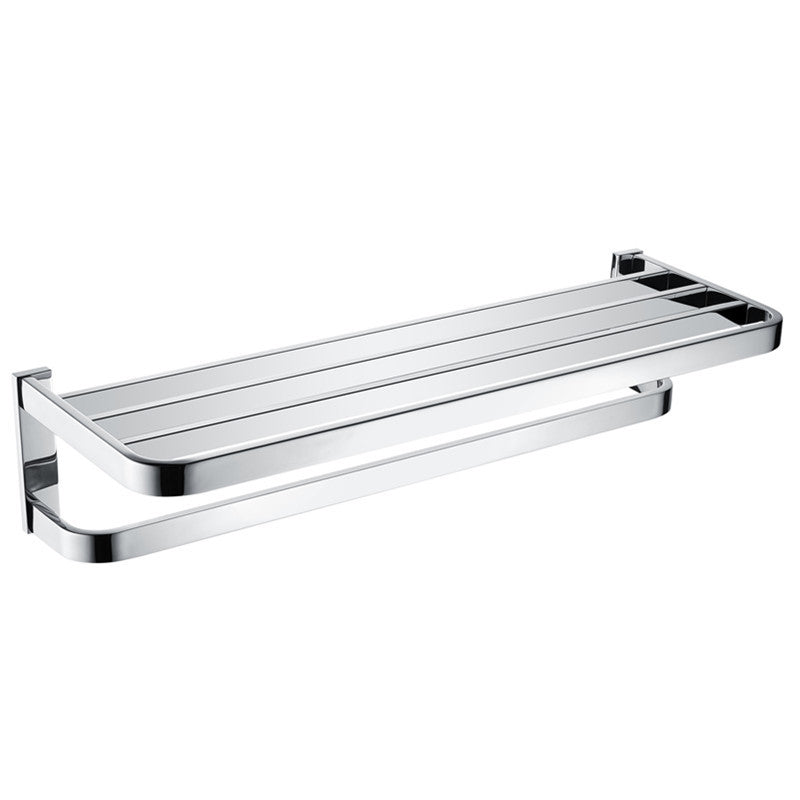 Polished Chrome Modern Bathroom Accessory Set made of Stainless Steel Towel Holder/Soap Dish