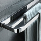 Polished Chrome Modern Bathroom Accessory Set made of Stainless Steel Towel Holder/Soap Dish
