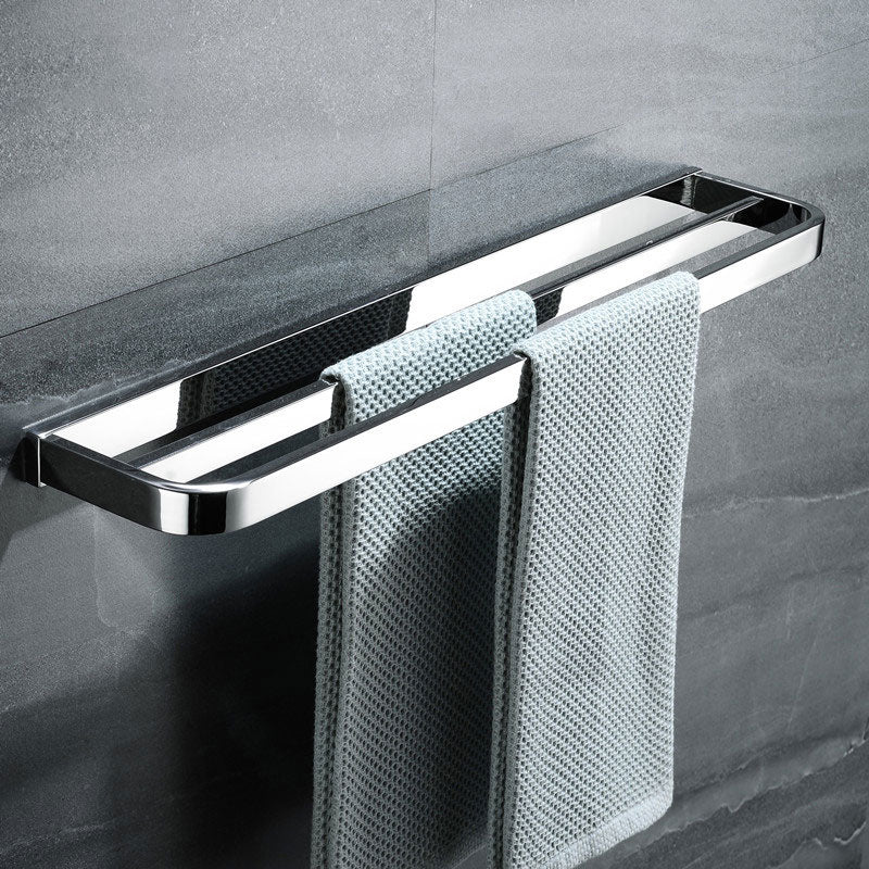Polished Chrome Modern Bathroom Accessory Set made of Stainless Steel Towel Holder/Soap Dish