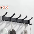 Modern Classic Bathroom Hardware Set Matte Black Bathrobe/Towel Bar & Bathroom Shelf