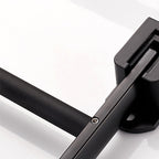 Modern Classic Bathroom Hardware Set Matte Black Bathrobe/Towel Bar & Bathroom Shelf