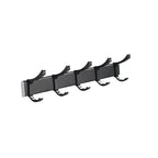 Modern Classic Bathroom Hardware Set Matte Black Bathrobe/Towel Bar & Bathroom Shelf