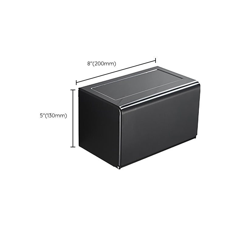 Modern Classic Bathroom Hardware Set Matte Black Bathrobe/Towel Bar & Bathroom Shelf