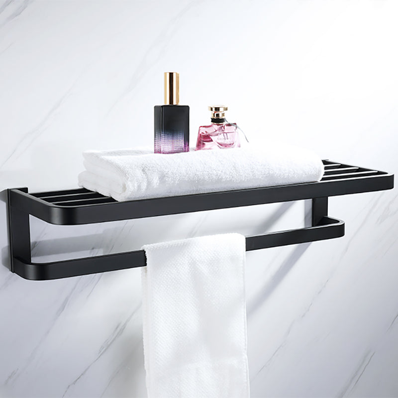 Modern Bathroom Hardware Set Bathroom Shelf Towel Bar Black Bathroom Hardware Set